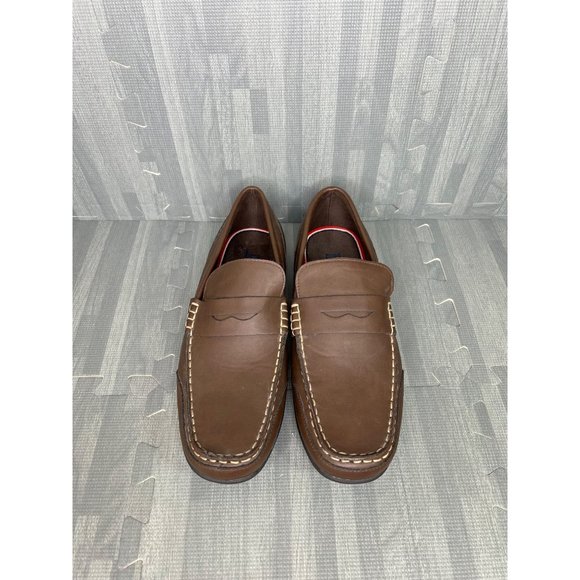 Tommy Hilfiger Leather Loafers Mens Brown Size 10/43 main image 6